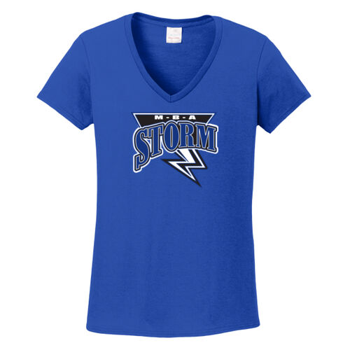 Storm - Women's Heavy Cotton 100% Cotton V Neck T Shirt Thumbnail